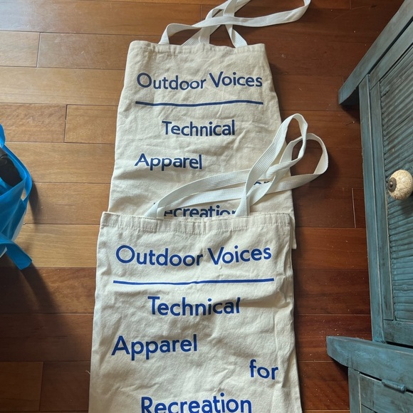 Outdoor Voices tote bags. Two tote bags - Picture 2 of 3